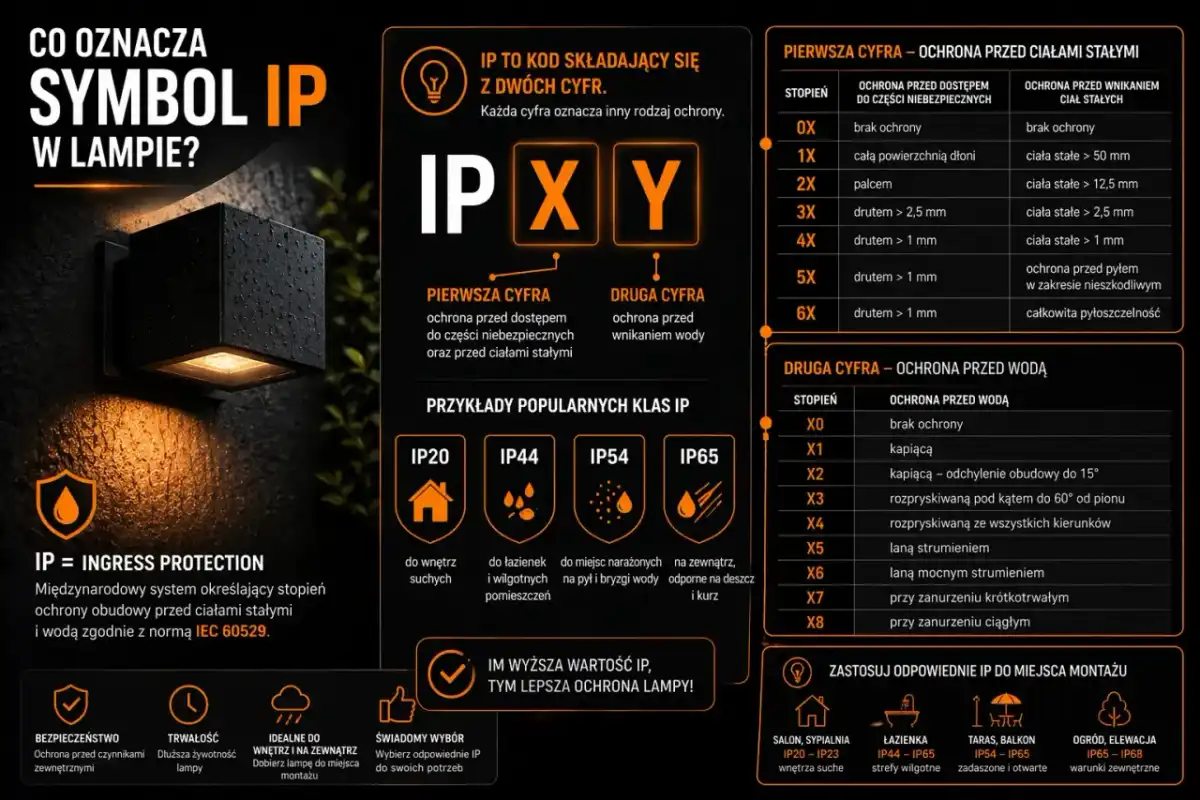 IP24 w lampie - co oznacza i gdzie się sprawdzi?