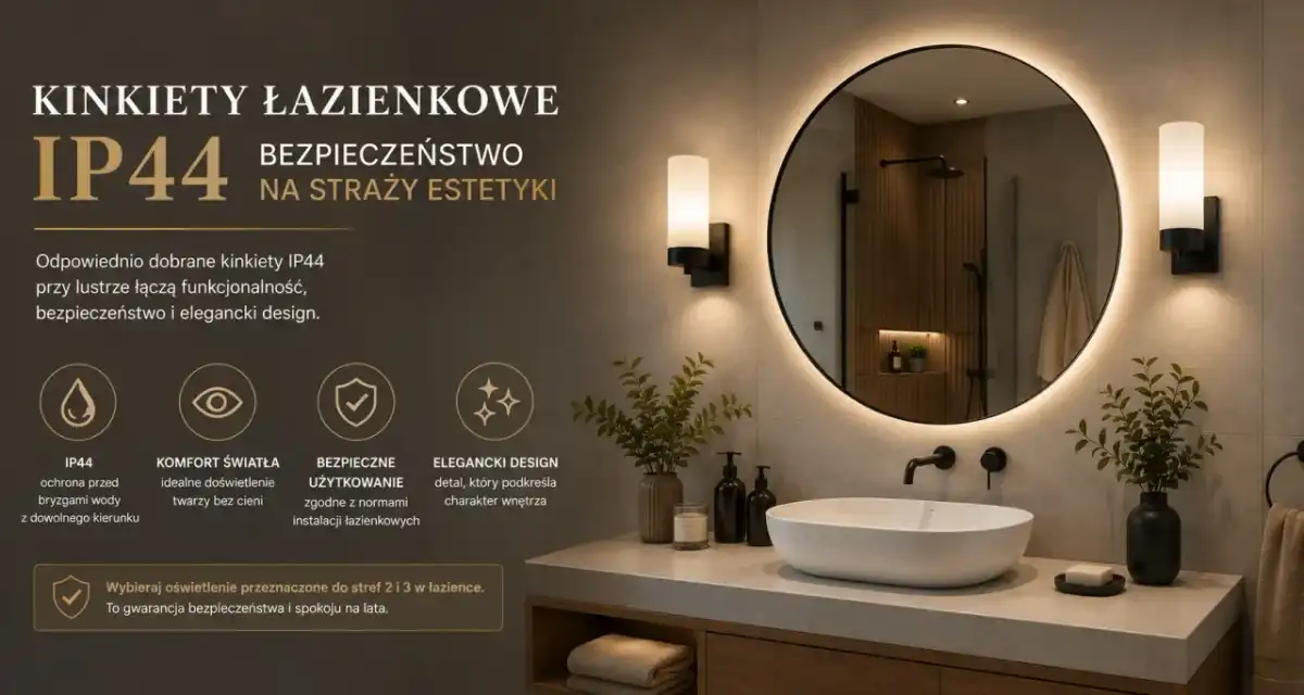 IP44 czy IP65? Jak dobrać oprawę do łazienki i ogrodu