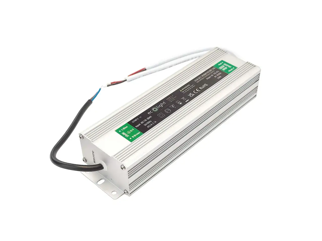 Zasilacze wodoodporne IP67 do oświetlenia LED. Solidna, aluminiowa obudowa.
